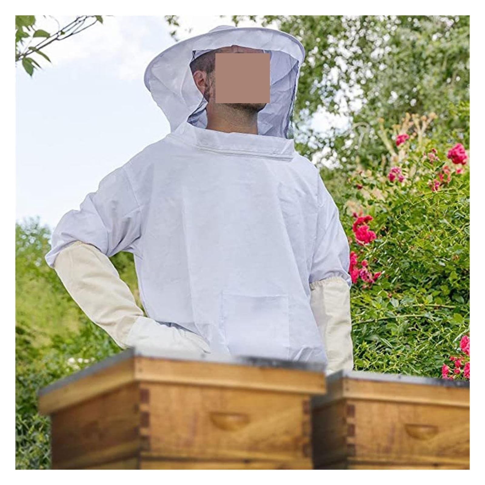 Siamese Beekeeping Suit Bee Clothes Variety with Hat Anti-Bee Equipment Farming Protective Jacket