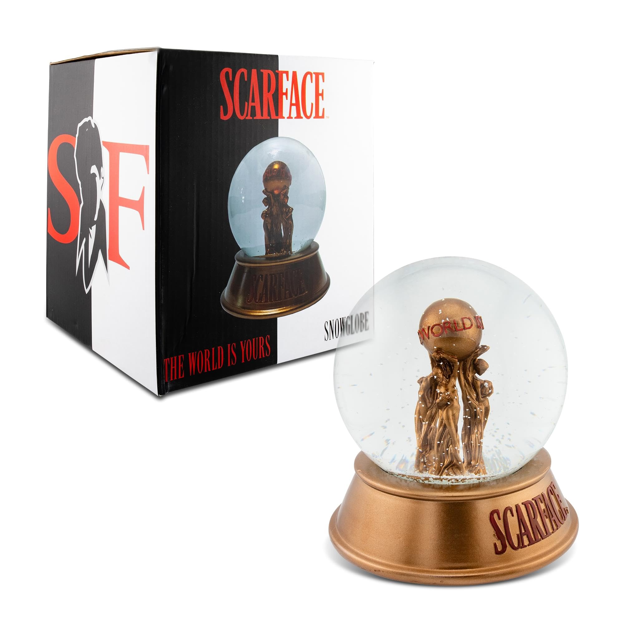 Scarface “The World Is Yours” Snow Globe | 6 Inches Tall – BigaMart, image size:2000x2000