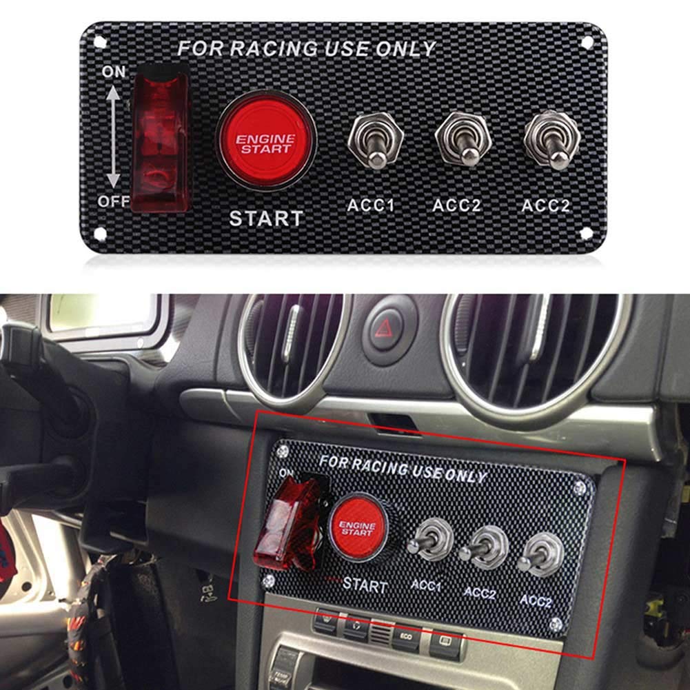Buy 12V Ignition Switch Panel for Racing Car 5 in 1 Ignition Starter