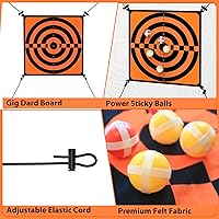 Vista 3 de jumpfly Juego de trampolín para niños, accesorios de trampolín con 10 bolas de palo, para interiores y exteriores, juego divertido para niños