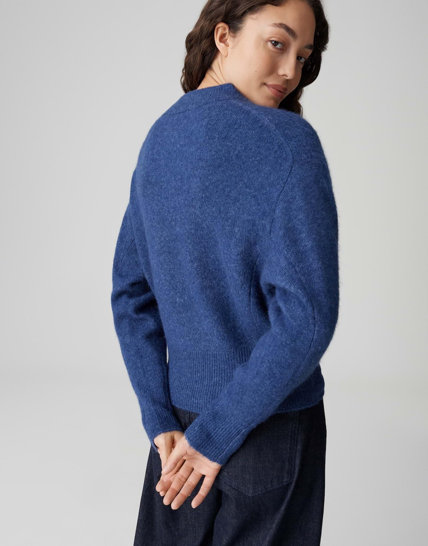 OPUS Damen Pullover | PITAN Regular Strickpullover in Mélange Optik