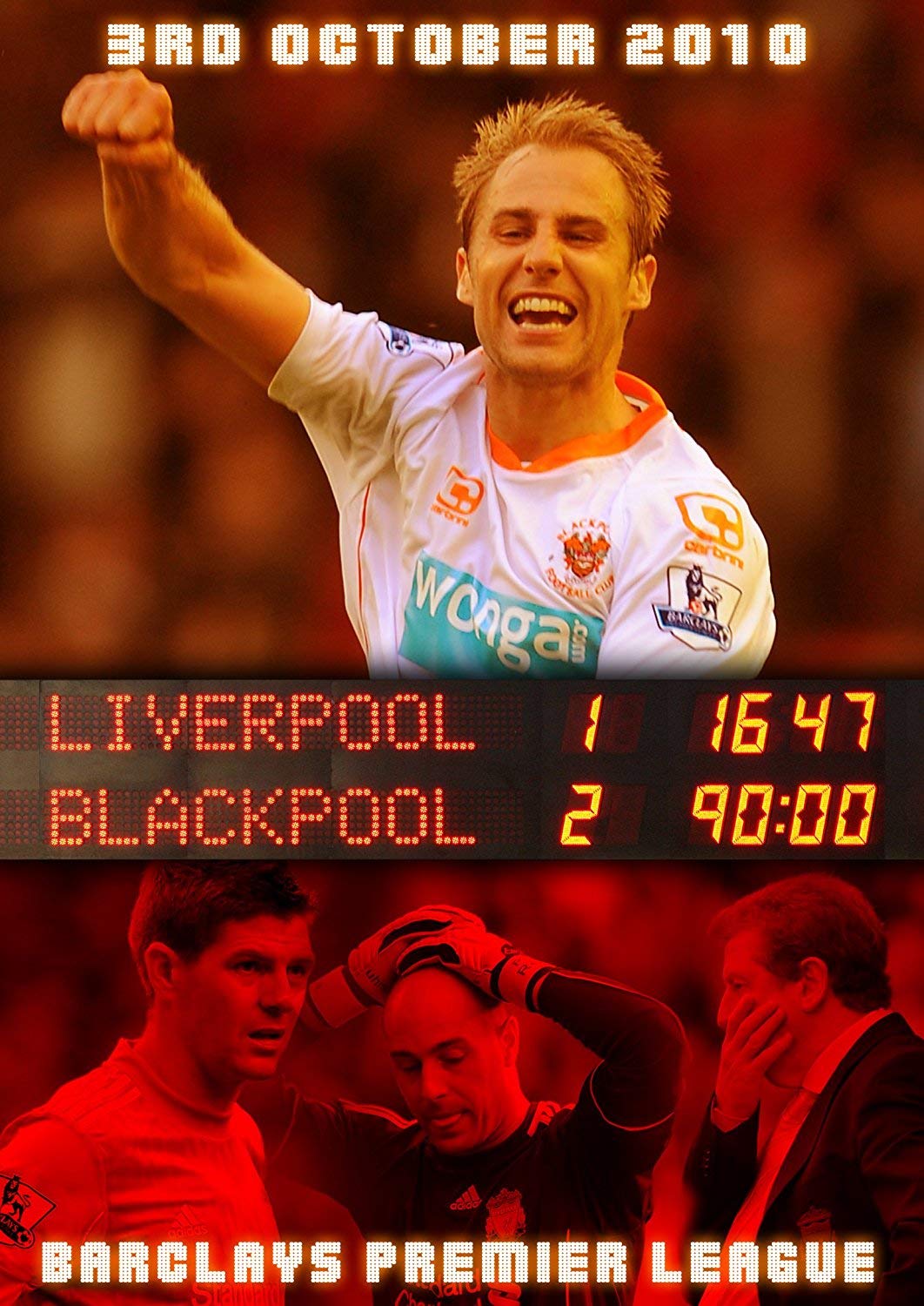 Blackpool FC - Liverpool 1 Blackpool 2- Barclay's Premier League October 3rd 2010 [DVD]