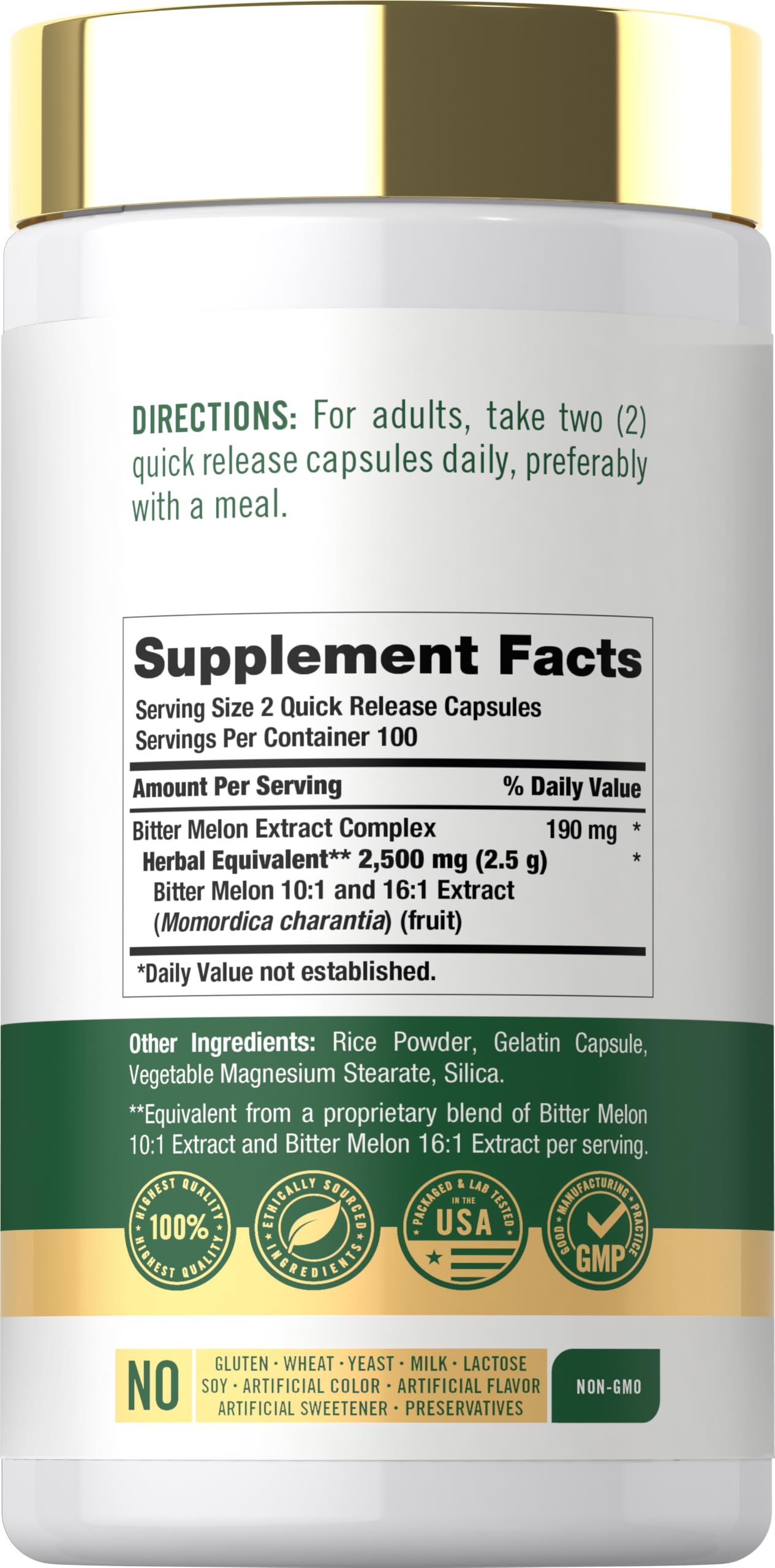 Carlyle Bitter Melon Complex | 200 Capsules — Amazon image 2