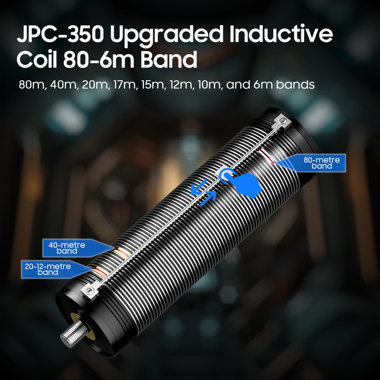 Amazon.com: JPC-350 HF Vertical Antenna for Ham Radio 80-6 Meters