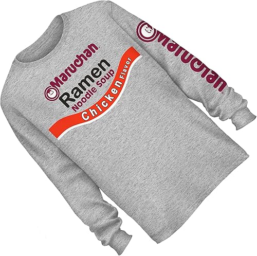 Miniatura 4 de Maruchan Camiseta de manga larga para hombre con fideos Ramen Noodles Happiness in a Cup