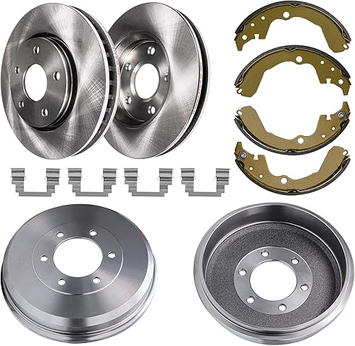 Miniatura 14 de Detroit Axle - Kit de frenos para 99-04 Oldsmobile Alero, 99-05 Pontiac Grand Am Reemplazo 1999 2000 2001 2002 2003 2004 2005 Rotores Pastillas de