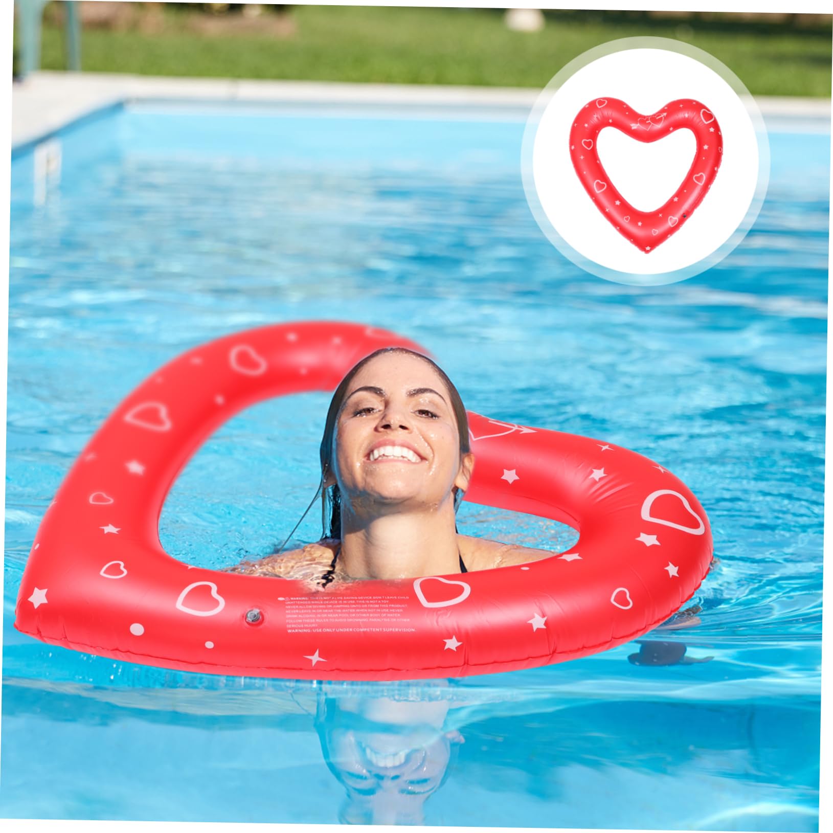 BESTonZON Anneau De Natation d'amour Jouets De Piscine D'Été Flotteur De Piscine Piscine pour Enfants Piscine Gonflable Chaise Longue De Piscine De Bronzage Flotteur De Piscine en