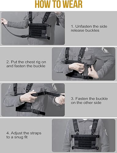 Miniatura 6 de OneTigris ROC - Panel modular táctico con correa de hombro extraíble y correa de cintura