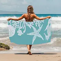 Toalha de praia tropical de secagem rápida, toalha de praia macia de verão para adultos, toalha de viagem sem areia