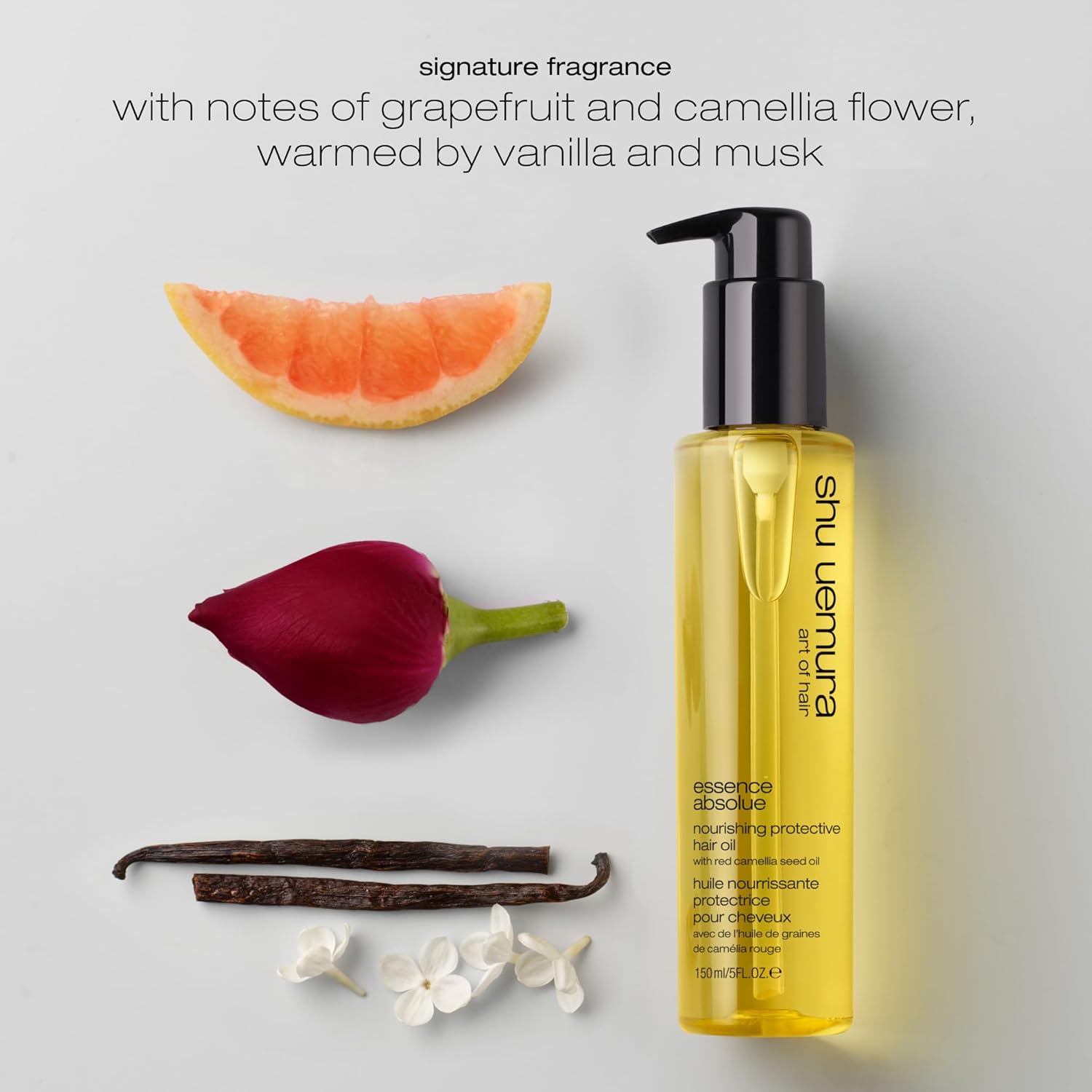 shu uemura art of hair Essence Absolue Nourishing Protective Hair Oil - Lightweight Multi-Benefit, Hydrates, Adds Shine, and Reduces Frizz with Heat Protection, With Japanese Camellia Oil - Image 7