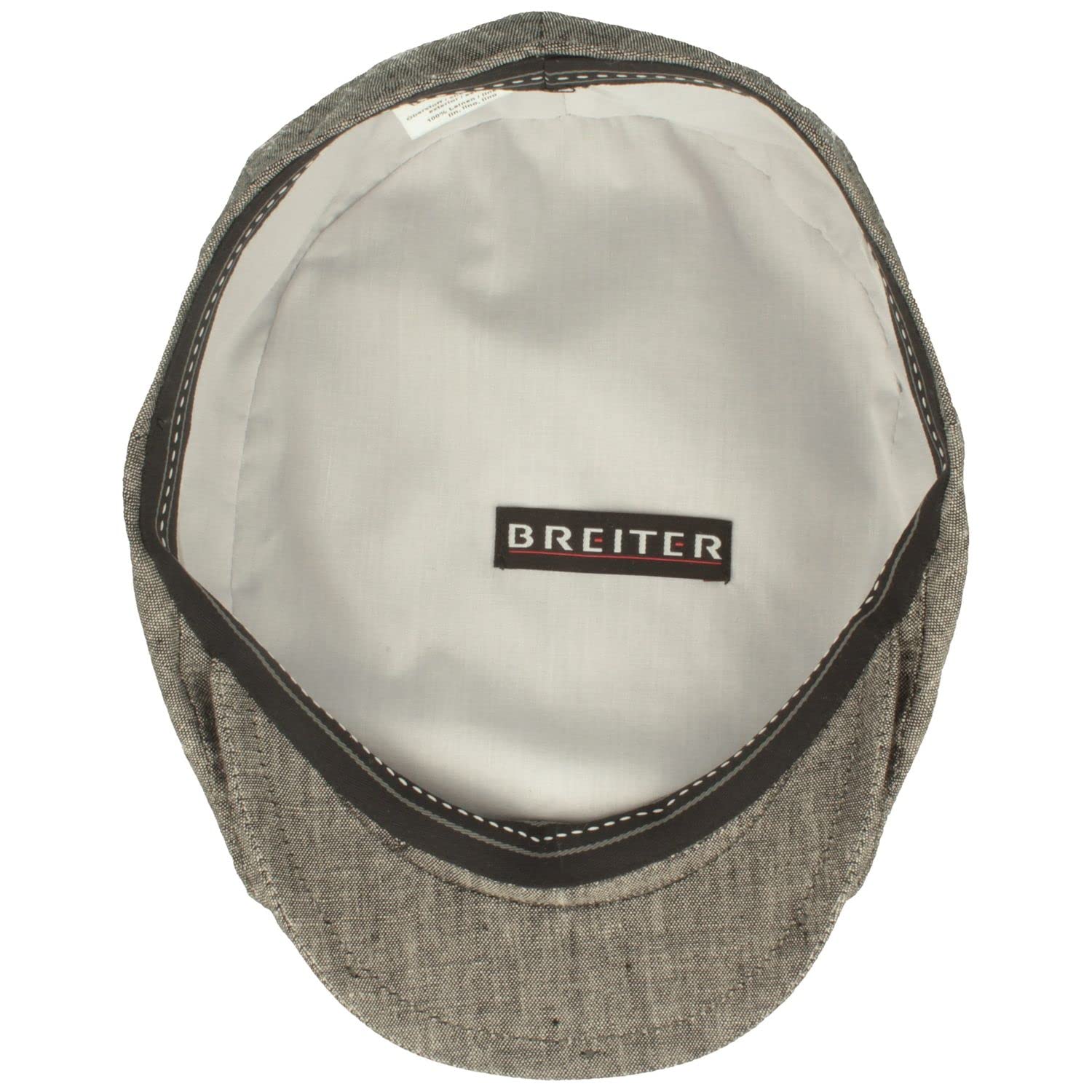 Breiter Berretto da uomo flatcap, berretto con visiera in 100% lino, fodera in cotone, leggero e confortevole