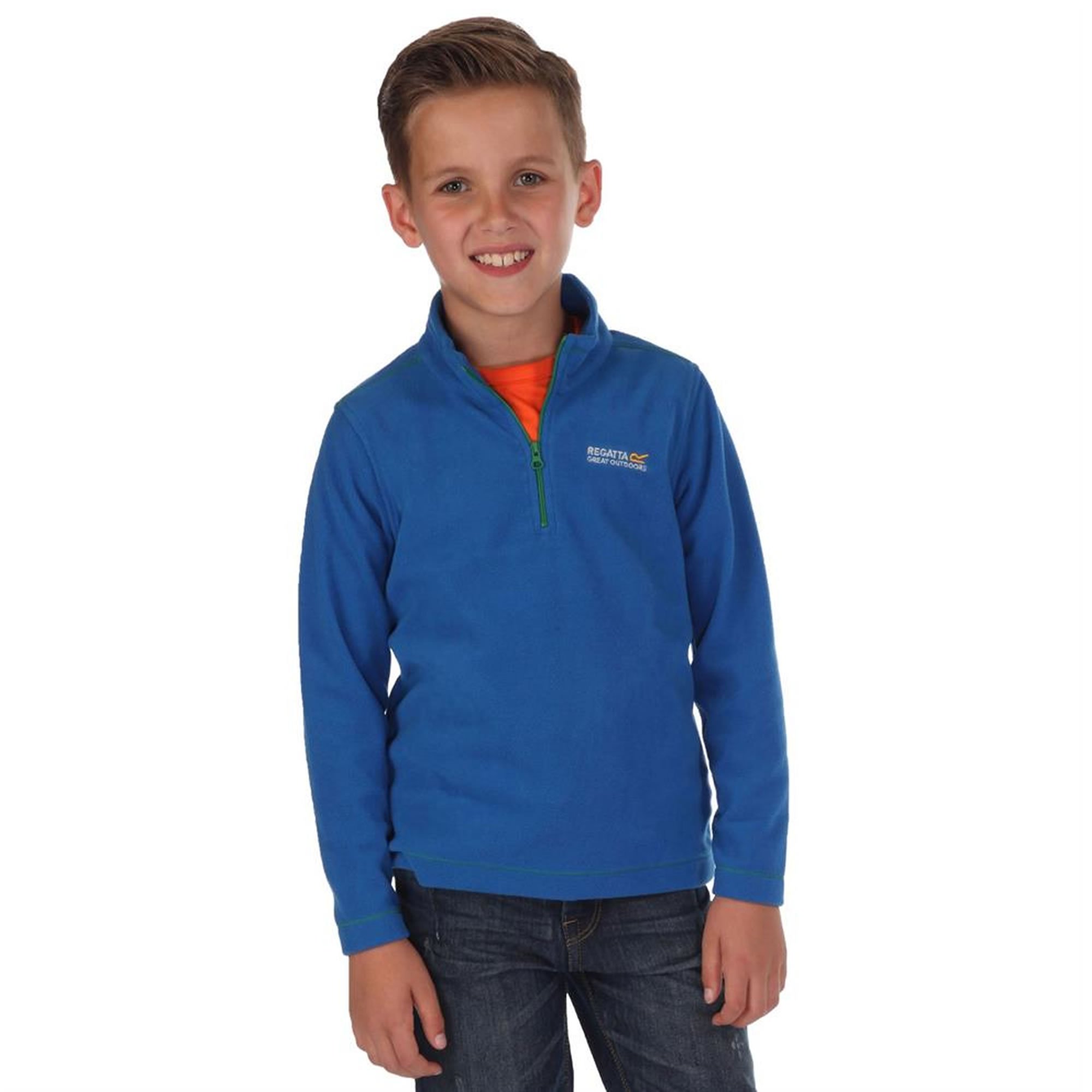 Regatta Loco Half Zip Fleece Indigo Blue/Skydiver Blue 3-4yrs