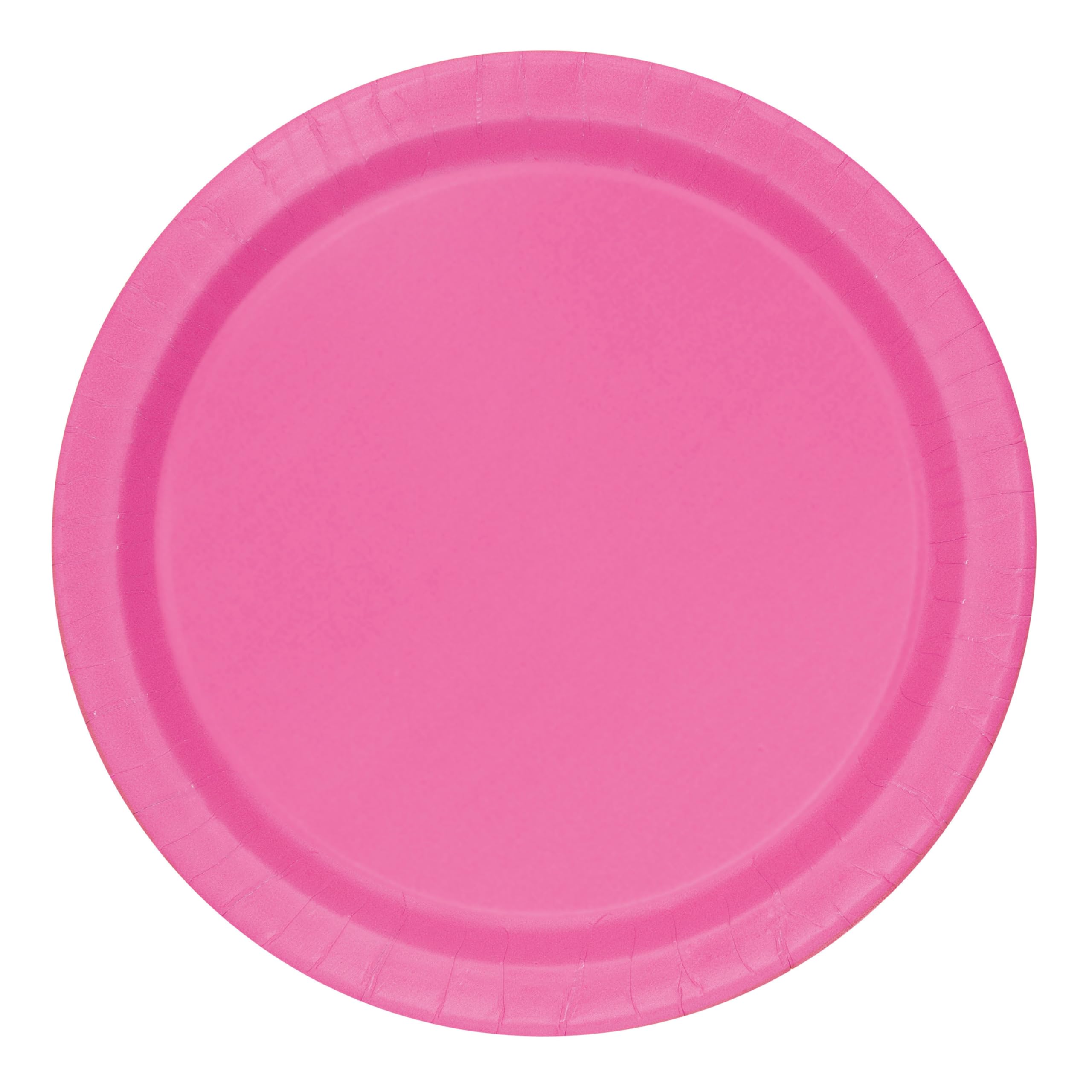 Unique Party Paper Plates, Hot Pink, 22Cm, 16 Pack