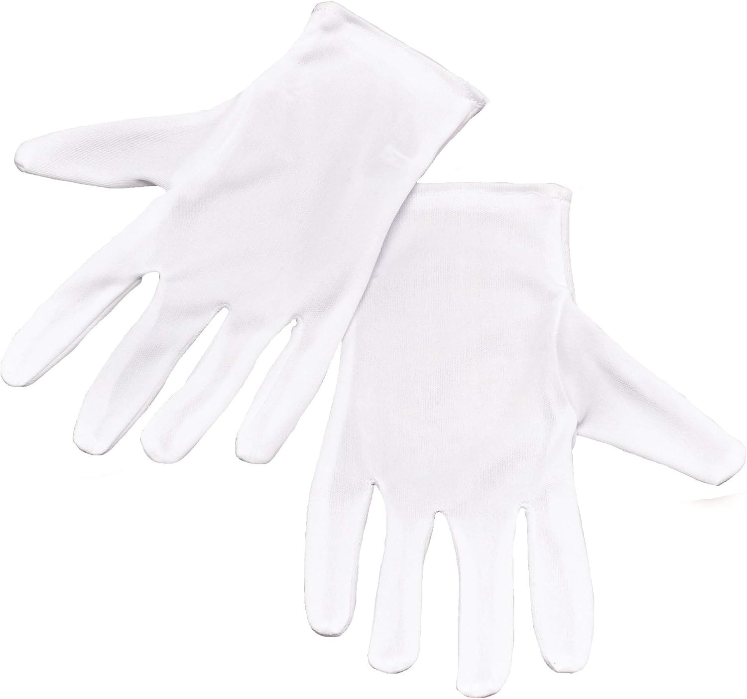 Bristol Novelty Mens White Polycotton Costume-Accessories Gloves