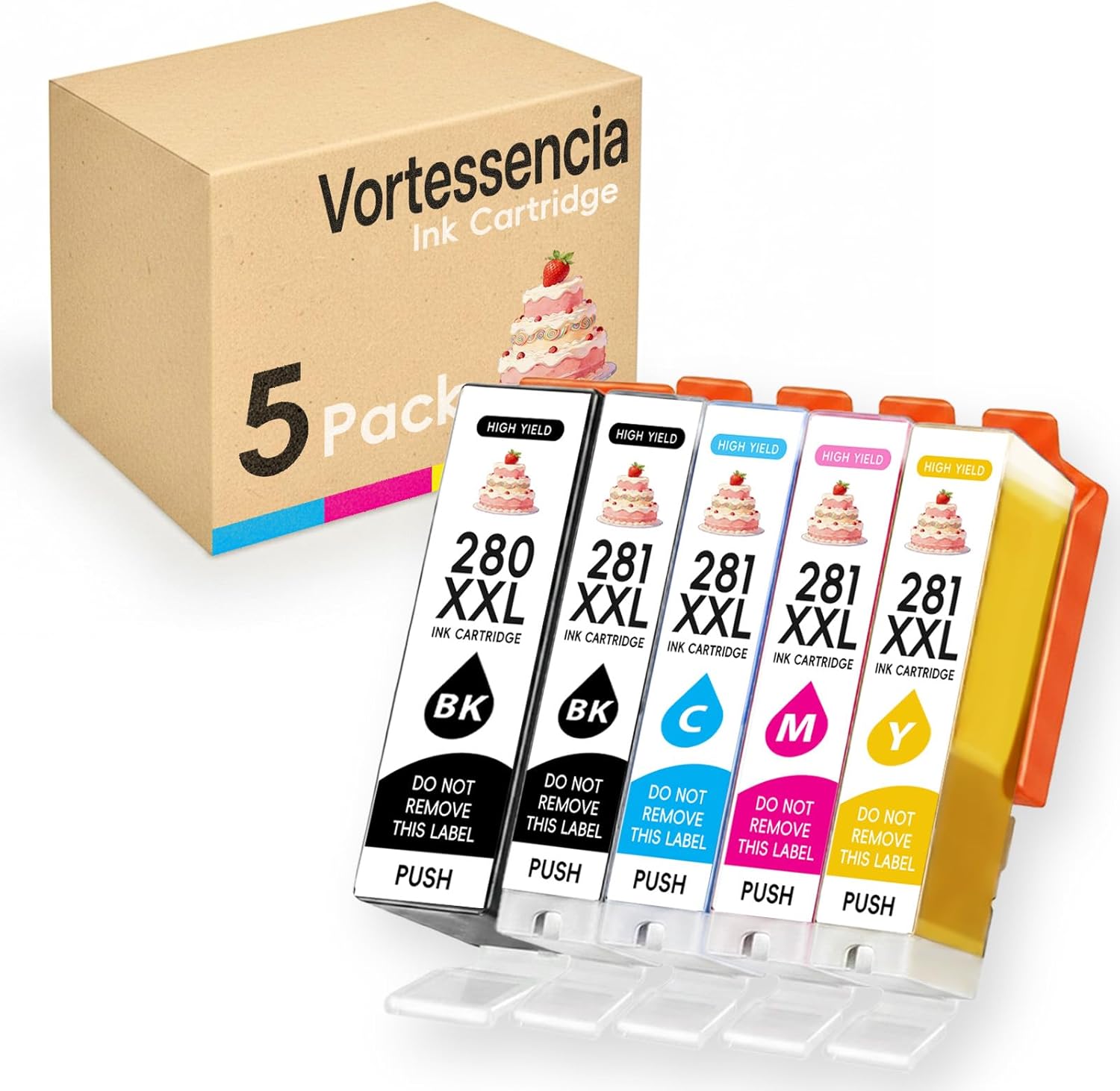 Refillable 280XL 281XL Ink Cartridges for TS702 TS702a Printer Compatible for PIXMA TR8620 TR8620a TR8520 TS6120 TS6220 TR7520 TS8120 TS8220 TS9120 TS9520 TS9521C Printers