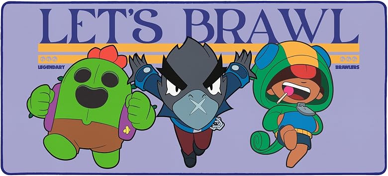 Brawl Stars Legendary XXL Mouse Pad & Desk Mat 90x40cm Non-Slip Official