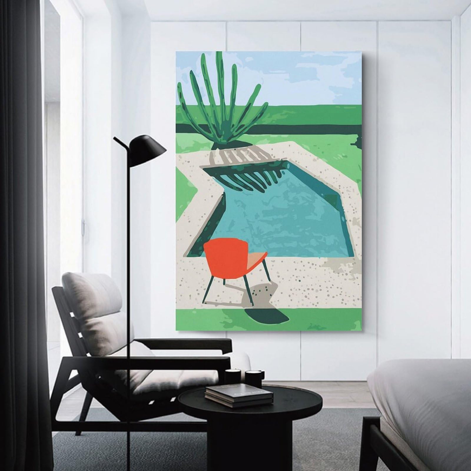 Amazon.co.jp: David Hockneyデイヴィッド・ホックニー 「プール」印刷