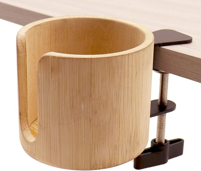 Desk Cup Holder, AntiSpill Cup Holder for Desk, Table Edge
