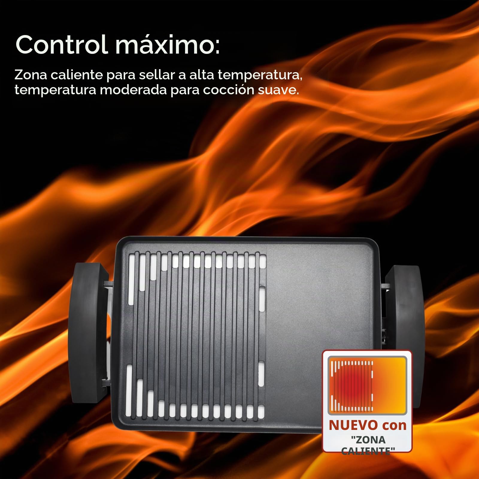 Steba VG 200, Negro, Acero Inoxidable - Parrilla