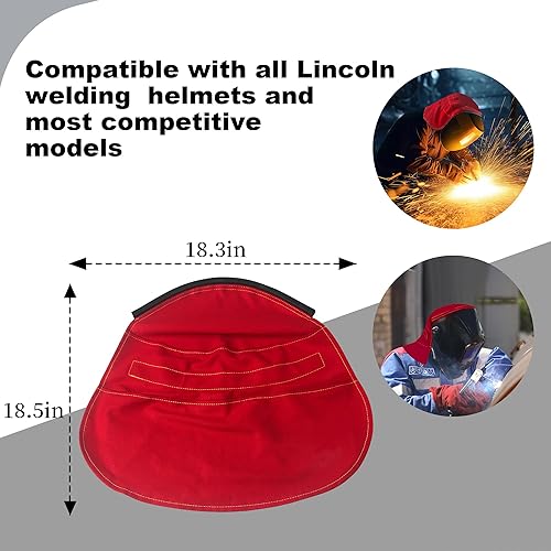 Miniatura 4 de Funda para casco de soldadura, cubierta extendida para casco con sello de ajuste a presión, compatible con cascos de soldadura Lincoln y modelos más