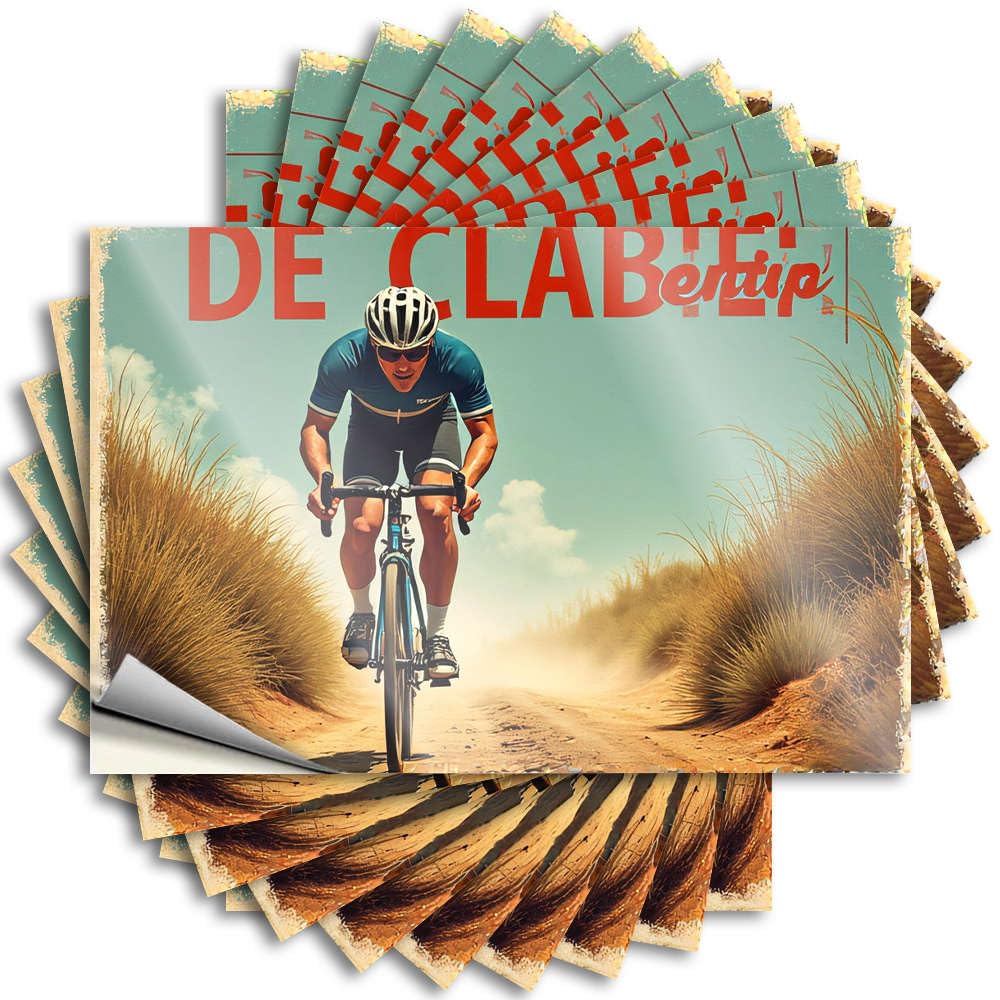 Rider Speeding On Desert Path Inspirational Bedroom Decor for Men - Bumper Cover Removable Vinyl Decal(8X12CM)