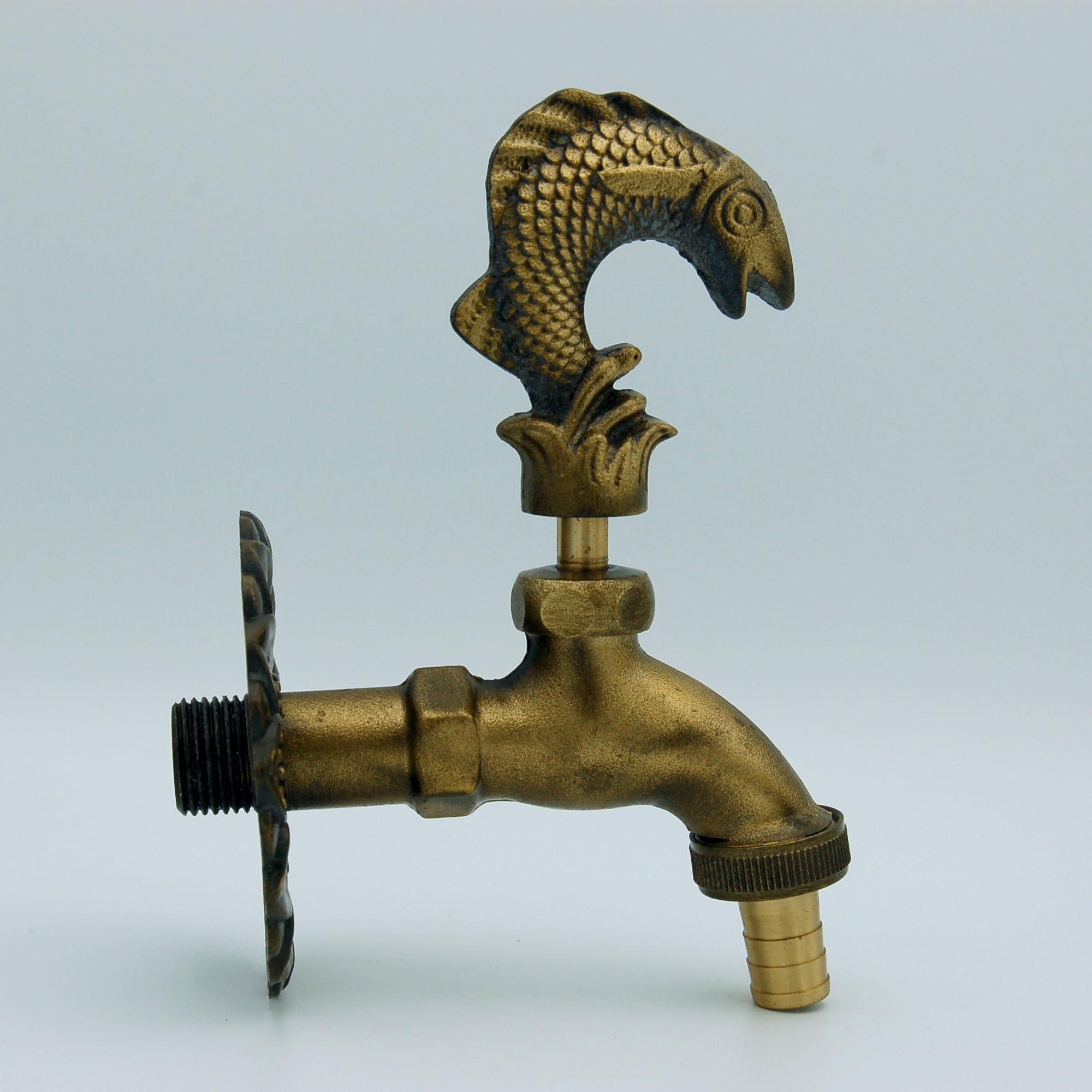 MONTSERRAT Rubinetto Giardino 1/2" Decorativo PEZ con Raccordo Tubo