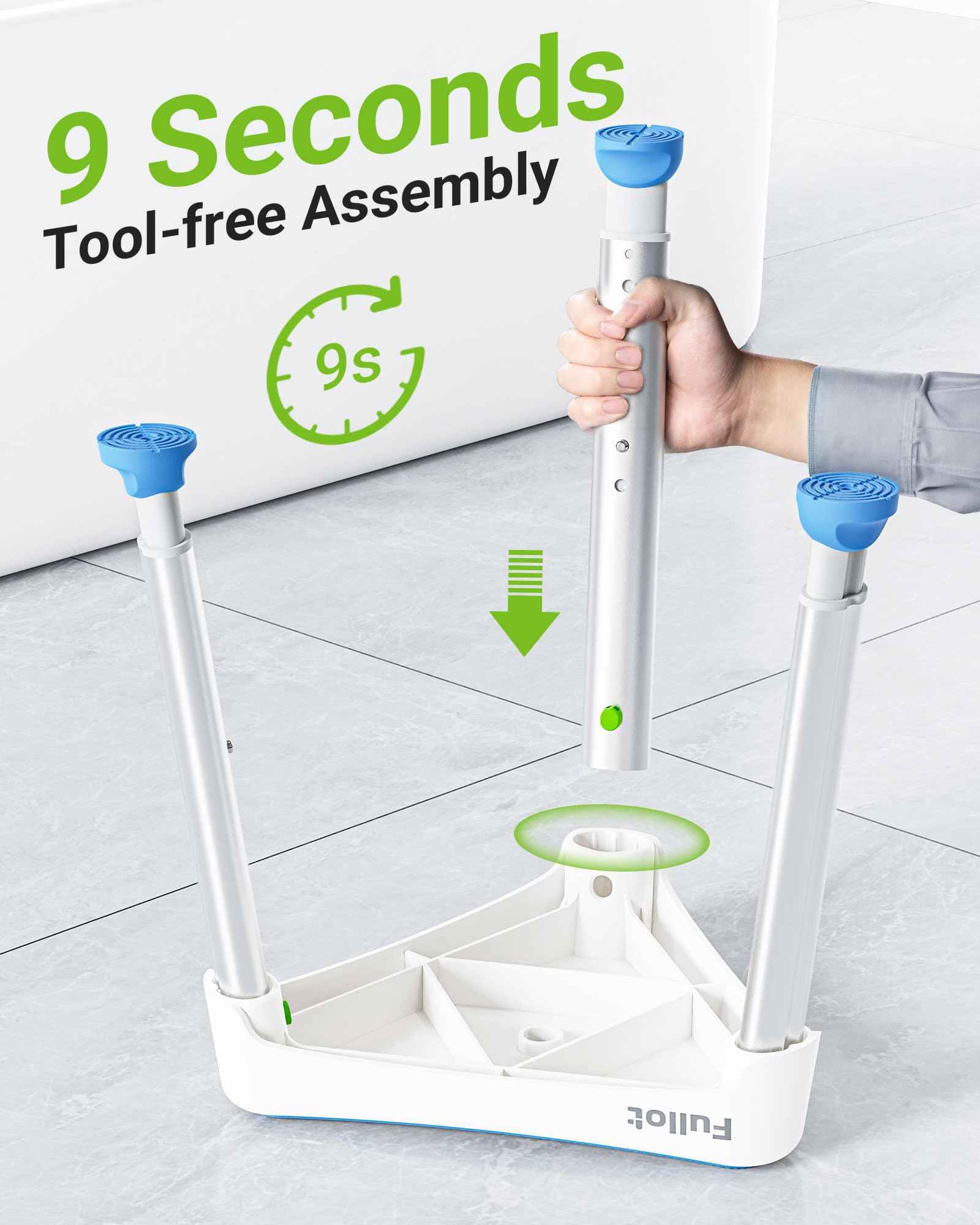 FULLOT Silla de ducha triangular que ahorra espacio para ancianos y discapacitados, asiento de ducha ajustable de 400 libras con soporte estable, silla de bañera antideslizante, montaje sin