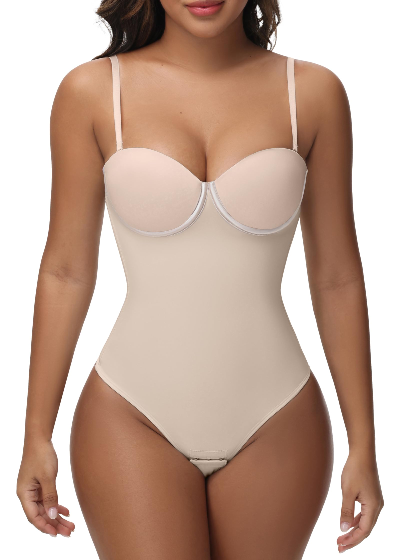 SHAPSHE Strapless Shapewear Corset Bodysuit Top for Women Going Out Outfits