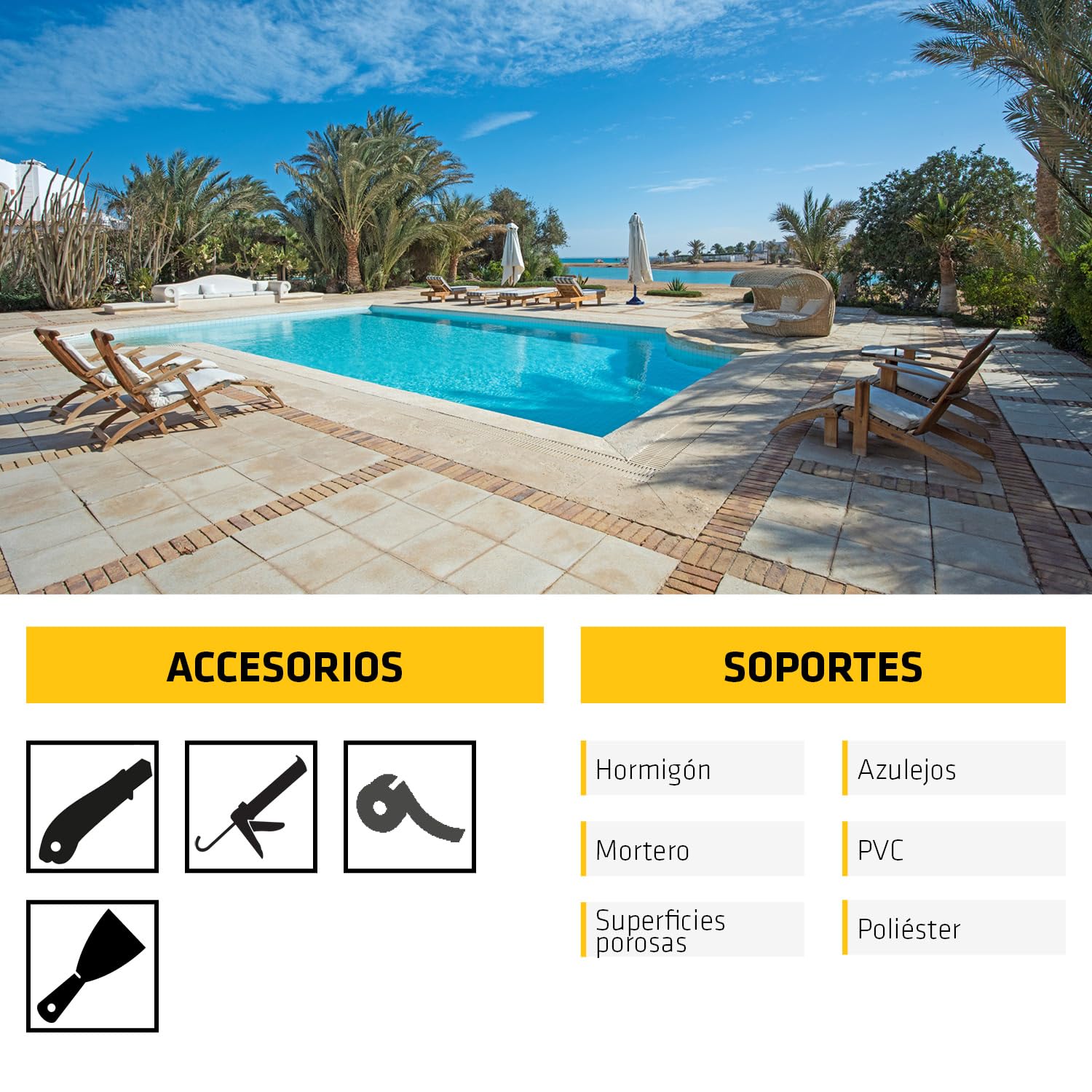 SIKA - Sellador de Silicona neutra para juntas en piscinas - Sikasil Pool - Gris - Alta resistencia al cloro y antifungicida - 300ml