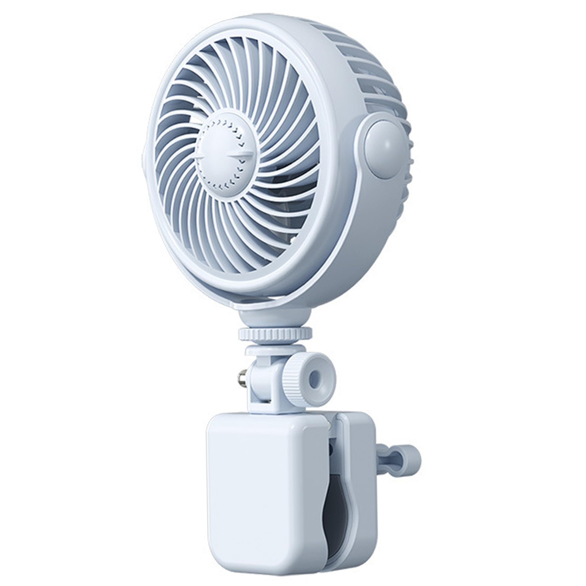 Ventilador para cochecito de bebé con abrazadera segura y motor silencioso