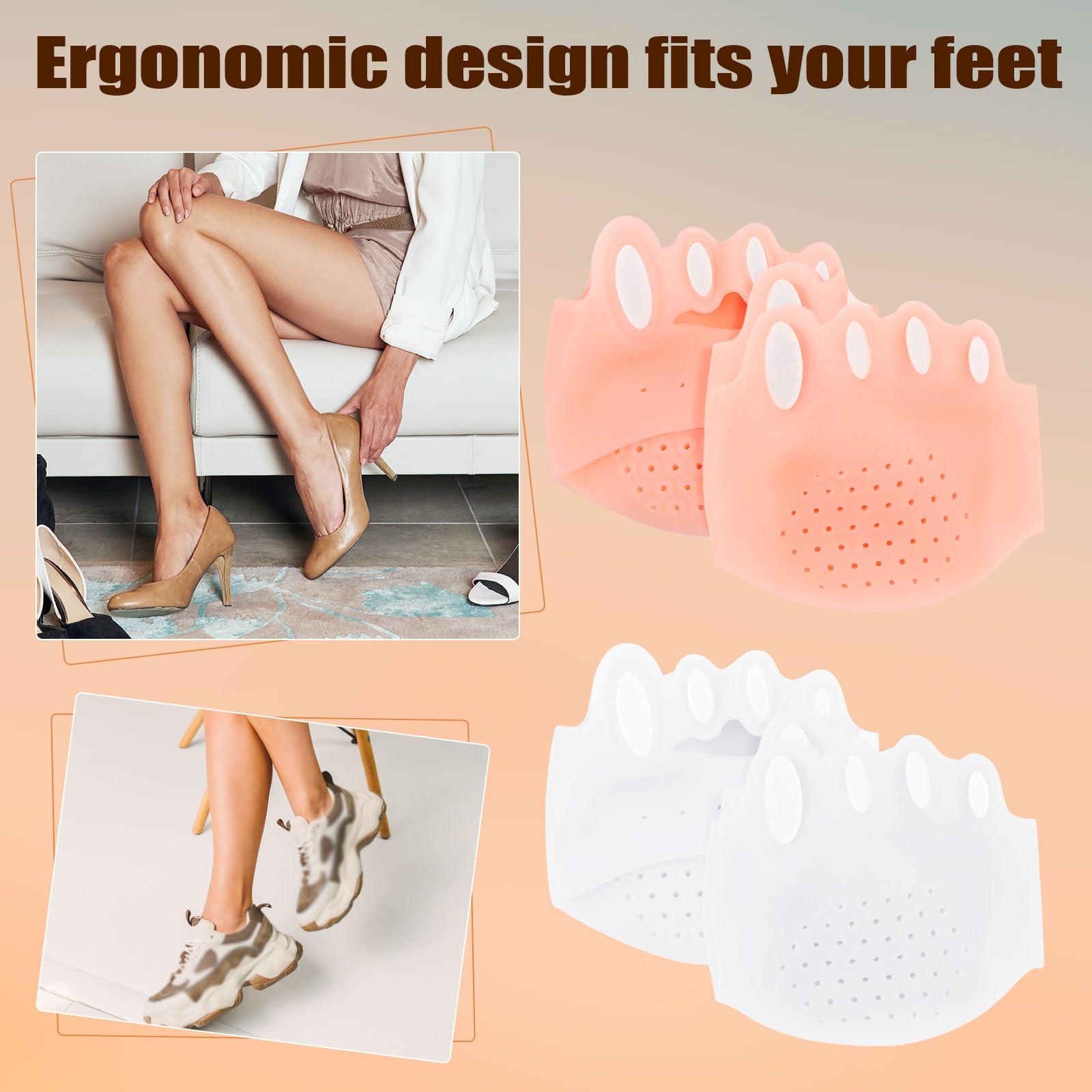 4 Pcs Silicone Toe Separators - Image 3