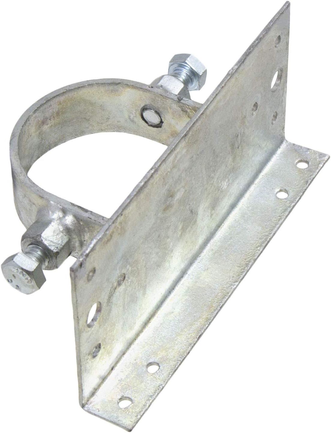 Chain Link Fence 1 5/8" [1 5/8" OD] x 6" Wood to Steel Post Adapters | Adapter Brackets | Wood Fence Steel Post Bracket (Pack of 4)