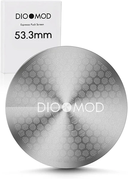 Dioomod 53.3mm Espresso Puck Screen, 0.9mm 150μm Ultra Thin Coffee Espresso Filter Screen - Mesh Reusable Filter for Espresso Portafilter Filter Basket 54mm