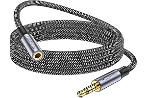 MOSWAG 6.6FT/2Meter 3.5mm Male to Female Stereo Audio Extension Cable