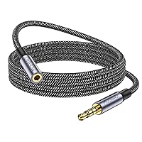 Vista 12 de MOSWAG Cable de extensión de 3.28 pies/1 metro de 3.5mm macho a hembra, cable de audio estéreo de nailon trenzado compatible con estéreos