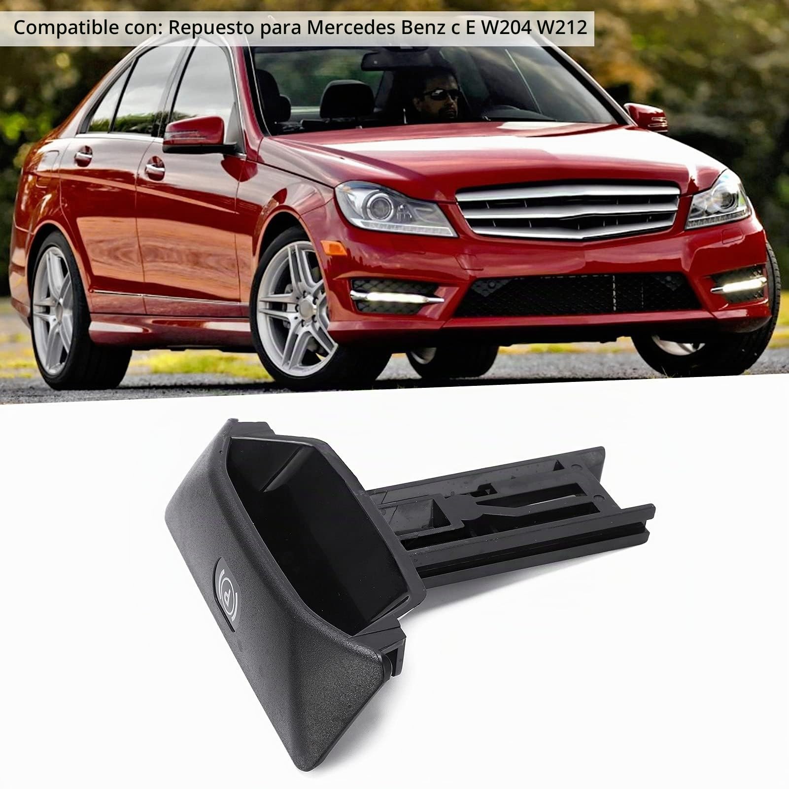 Manija del Freno de Estacionamiento, Manija de Tracción del Freno de Estacionamiento Accesorio de Manija de Liberación de Freno ABS Reemplazo para C E W204 W212