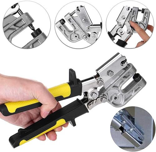 Miniatura 6 de Acero al carbono Pinzas de quilla de una sola mano de 10 pulgadas Bloqueo de punzón de metal Herramienta de mano para paneles de yeso Crimper