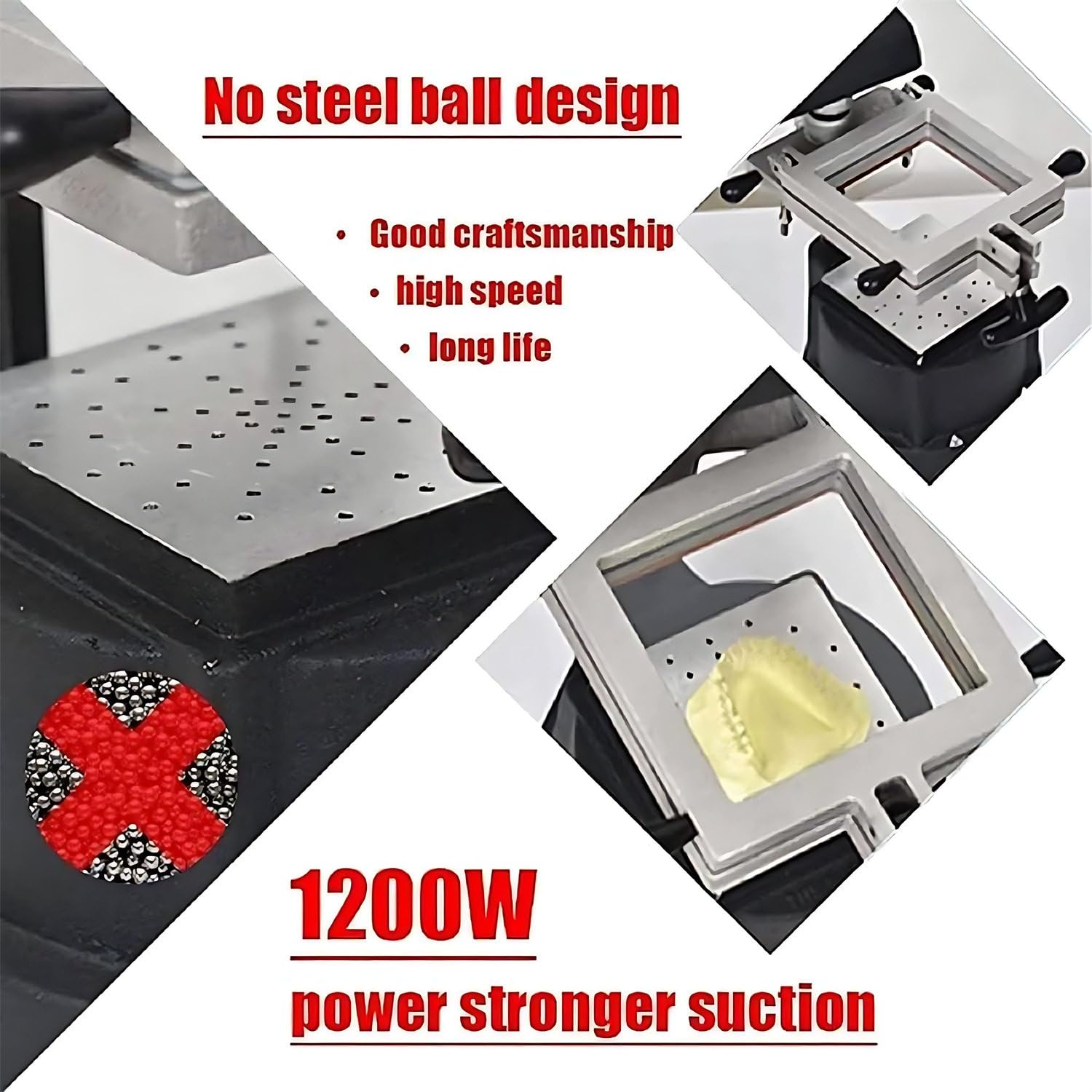 Vakuumformmaschine Zahnärztliche Labore, 1200 W Verstärkte Adsorption, Kieferorthopädische Retainer, Laminiergerät, Vakuumform-Diy-Zahnprothesen-Set Für Kieferorthopädische Laborausrüstung