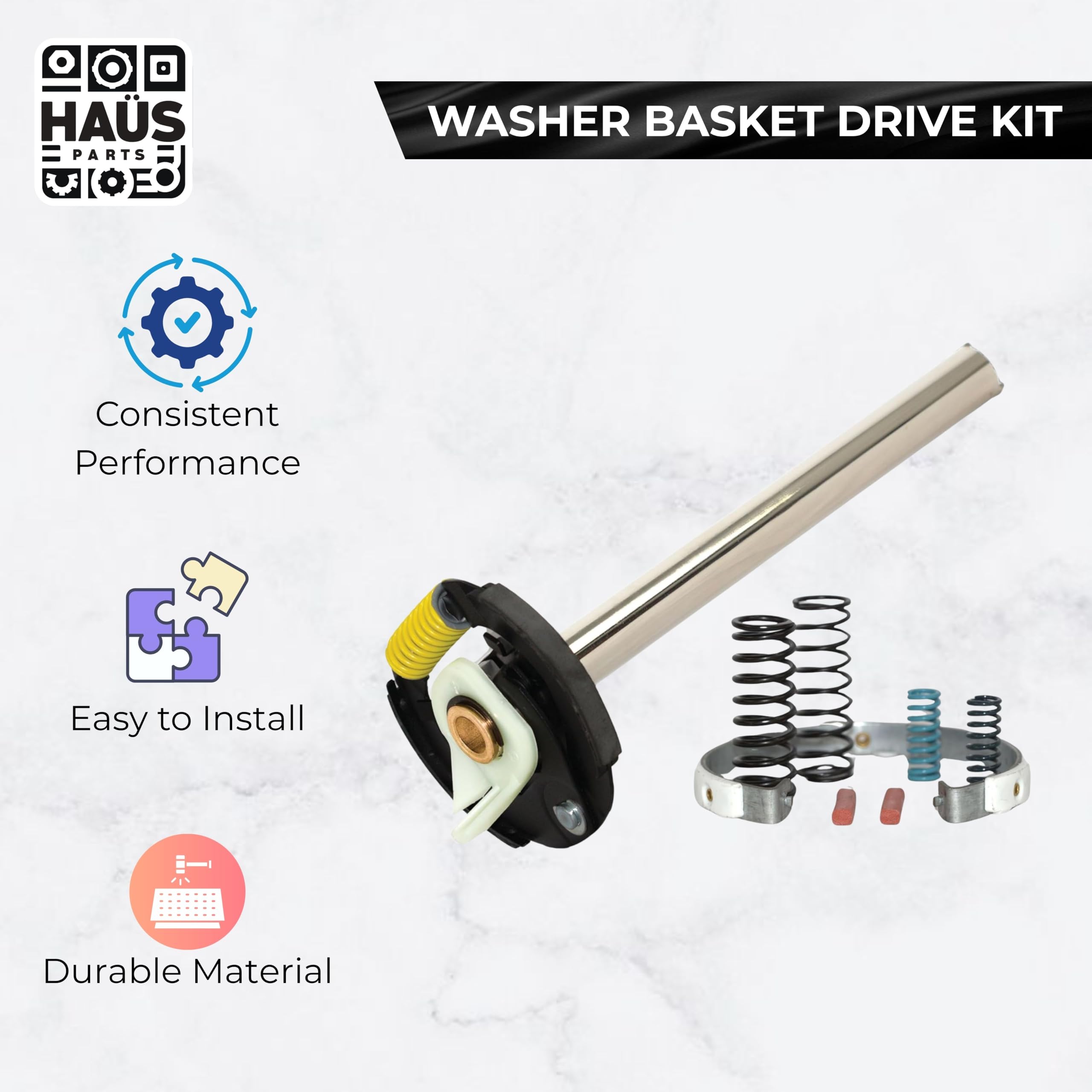 Amazon.com: Haüs Parts 285792 Washer Basket Drive Kit and Brake
