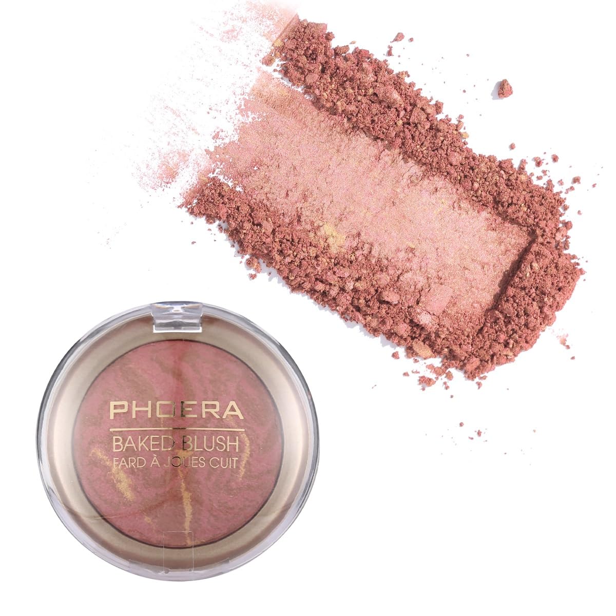 Phoera Baked Powder Blush, Richly Pigmented & Buildable