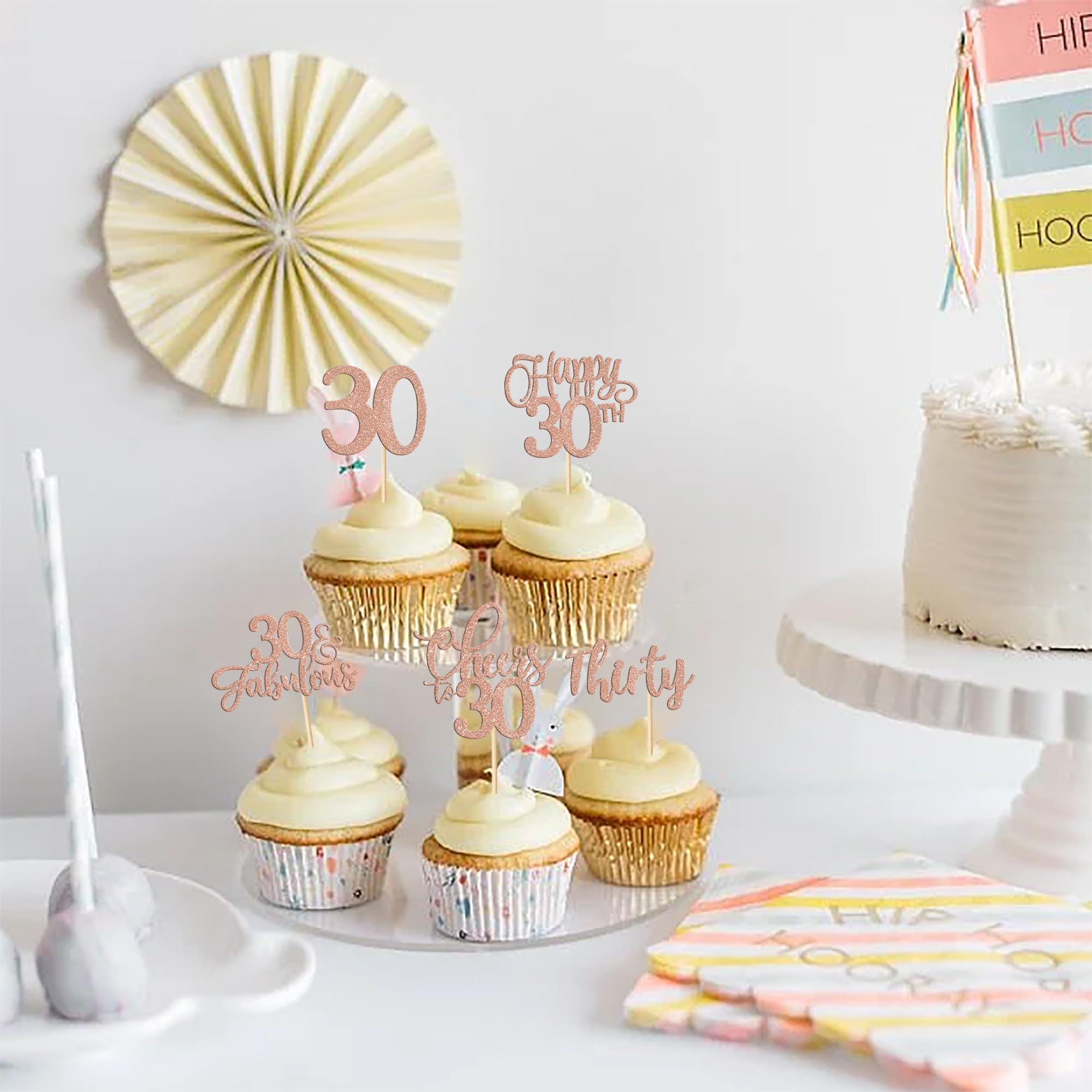 48 Pack Vintage 1995 Cupcake Toppers - Legend Since 1995, 30th Birthday & Anniversary Party Decor