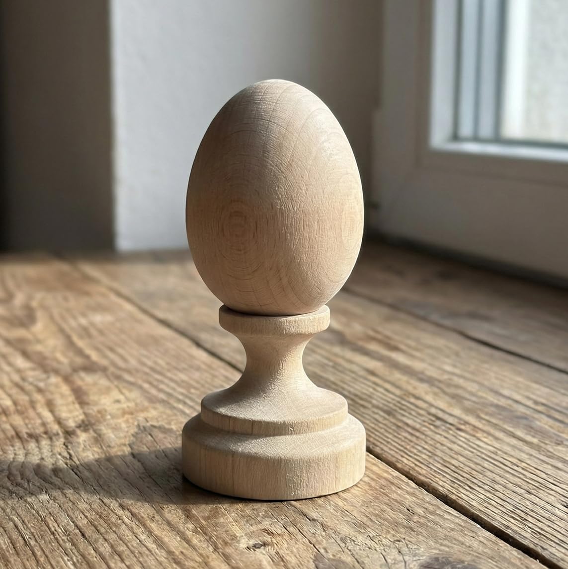 Zestaw 50 szt. DREWNIANYCH PODSTAWEK pod jajko 3,5 cm baza do DECOUPAGE BUK