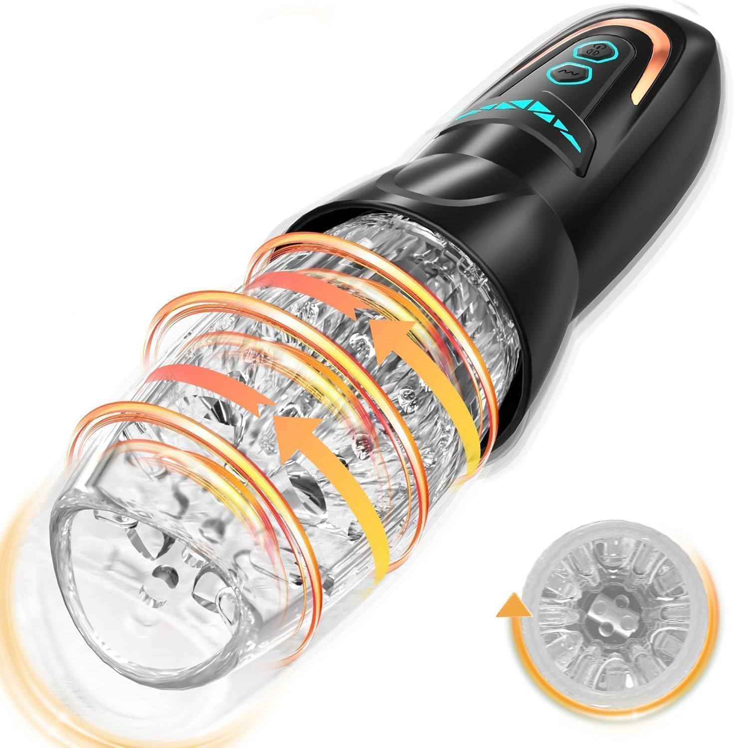 2026 New Edition Male Masterburbatar Hands Free Milker, Cooling Heating, 7 Sucking Rotating Licking, Blowjobob Machine for Man Tight Sleeve Underwear 21W06 (Male masterburbatar Hands Free milkerA)