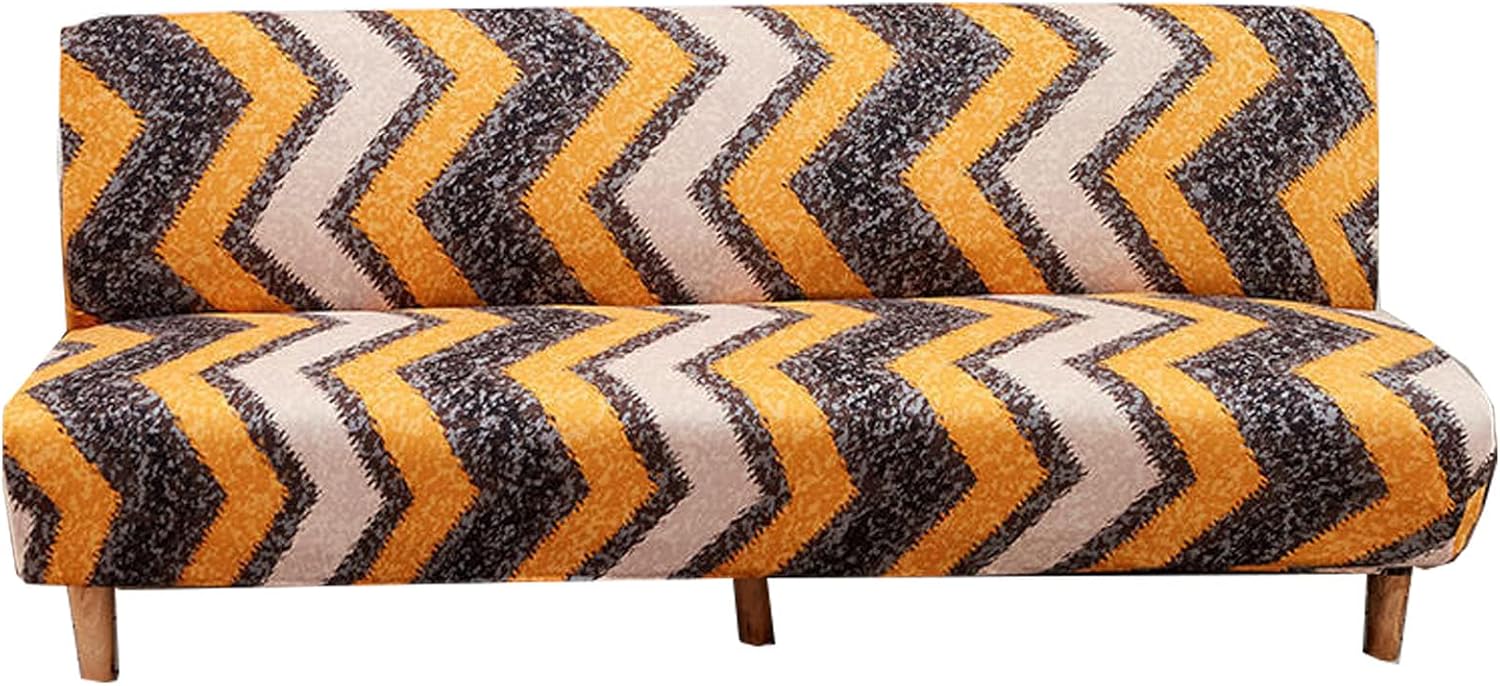 Washable Sofa Cover Without Armrests Armless Futon Cover Stretch Sofa Cover Sofa Bed Slipcover Protector