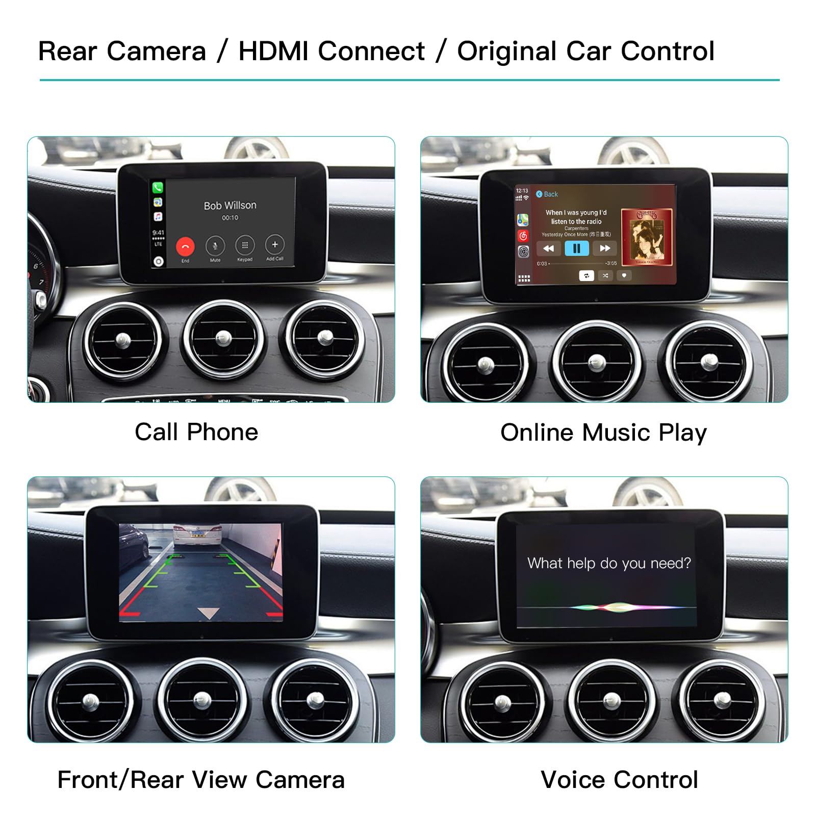 Wireless CarPlay/Android Auto per Mercedes Benz Classe A B C E GLA CLA CLE W205 W176 C117 W246 W167 NTG5.0