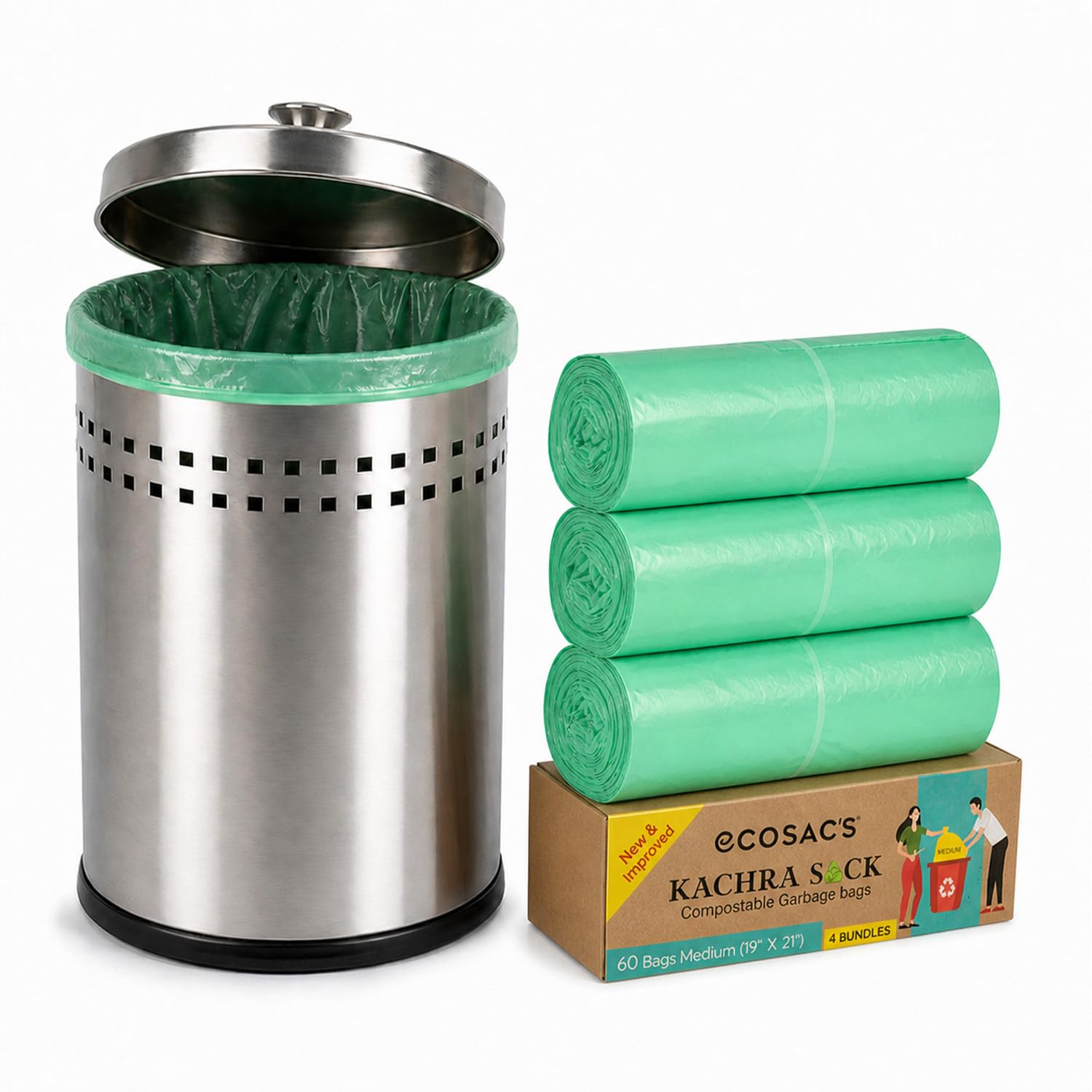 Biodegradable Garbage Bags - Eco-Friendly & Leak-Proof -10 Biodegradable Garbage Bags - Eco-Friendly & Leak-Proof -10