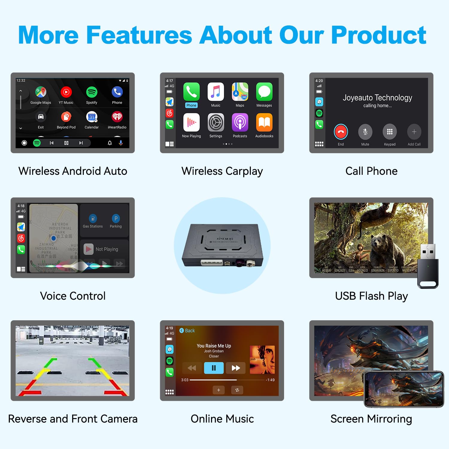 OEM Integrazione Senza fili CarPlay Android Auto Inteligente Scatola Ricevitore Modulo Per Land Rover/Jaguar Discovery Sport F-Space Harman, Interfaccia Ammodernamento Sistema