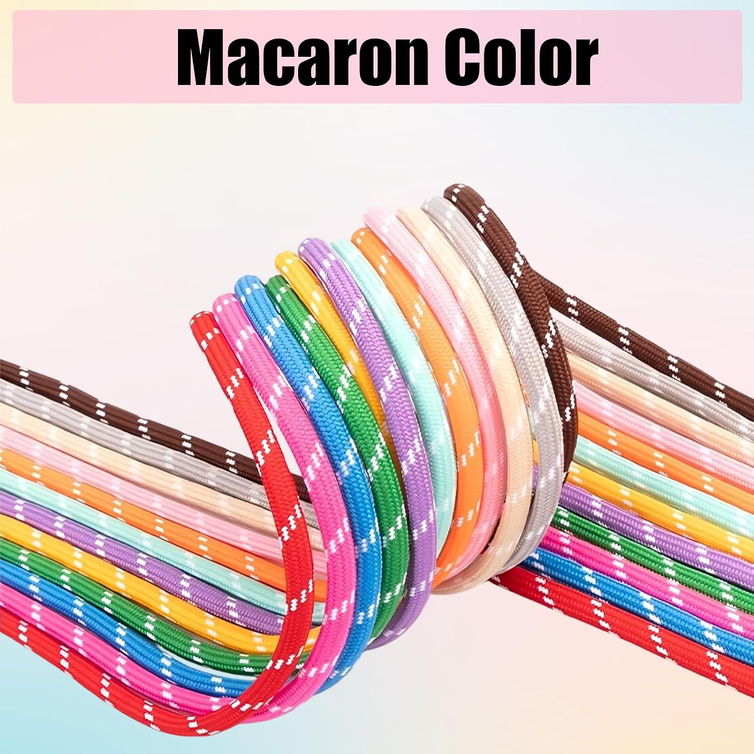 Paracord Keychain, 20/33/40 Pack Braided Rope Keychains