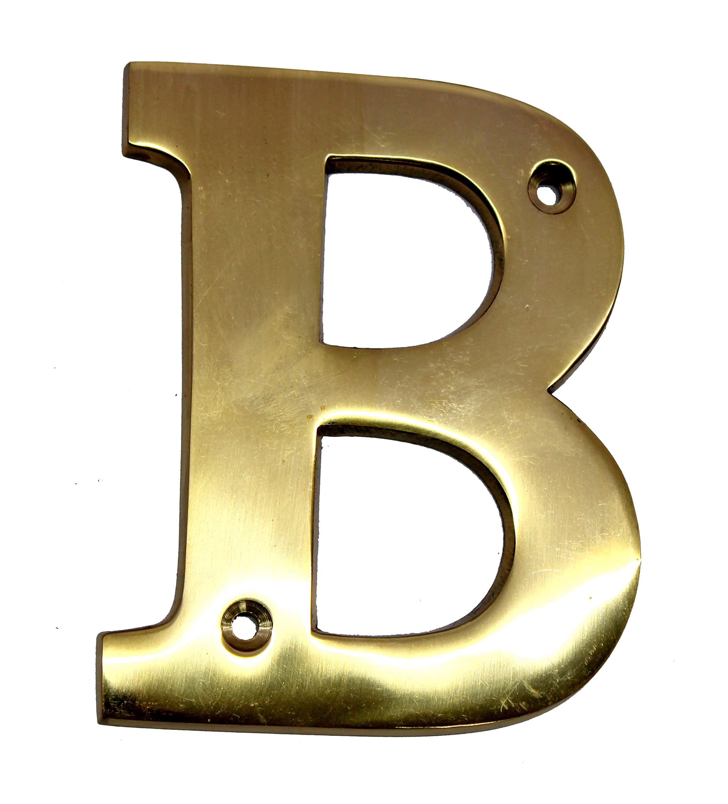 eSplanade Brass House Hotel Door Name Alphabets - Wall Door Plaque Alphabet Letter - Golden - 4" Inches ("B" Alphabet - 4")