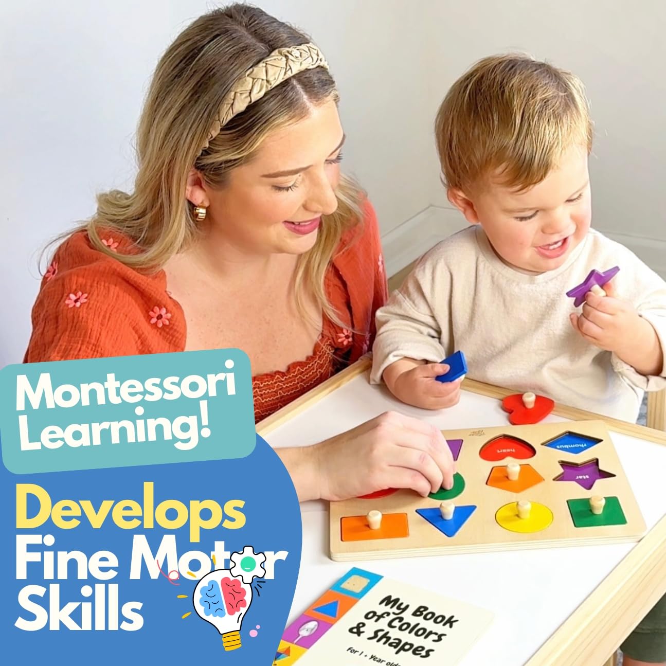 Montessori Toys for 1+ Year Olds - Toddler Learning Activities | Educational Books, Flash Cards & Puzzles Toys | Birthday Gifts for 1, 2, 3 Year Old Boys Girls, by Pidoko Kids - Image 3